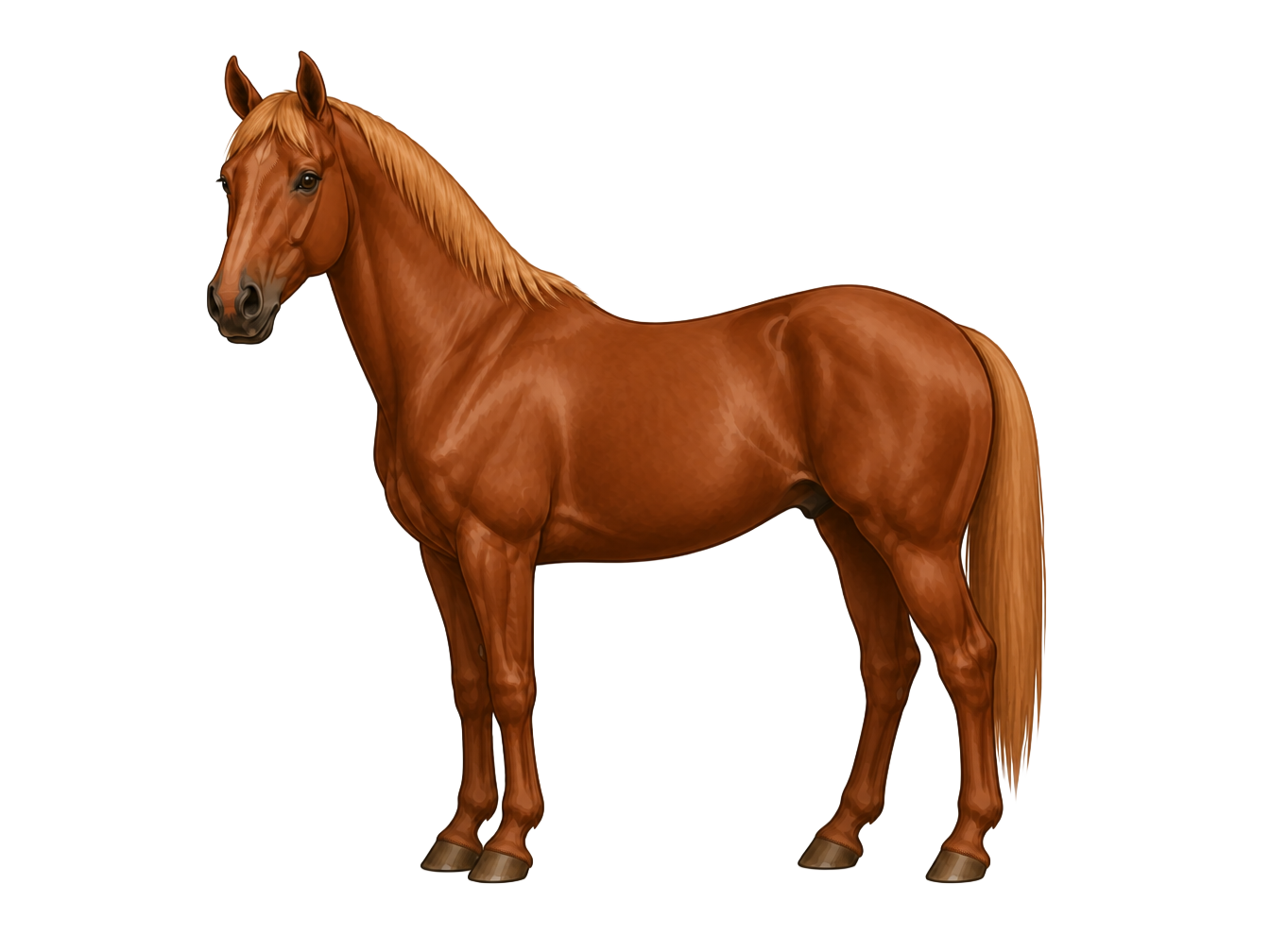 Chestnut horse