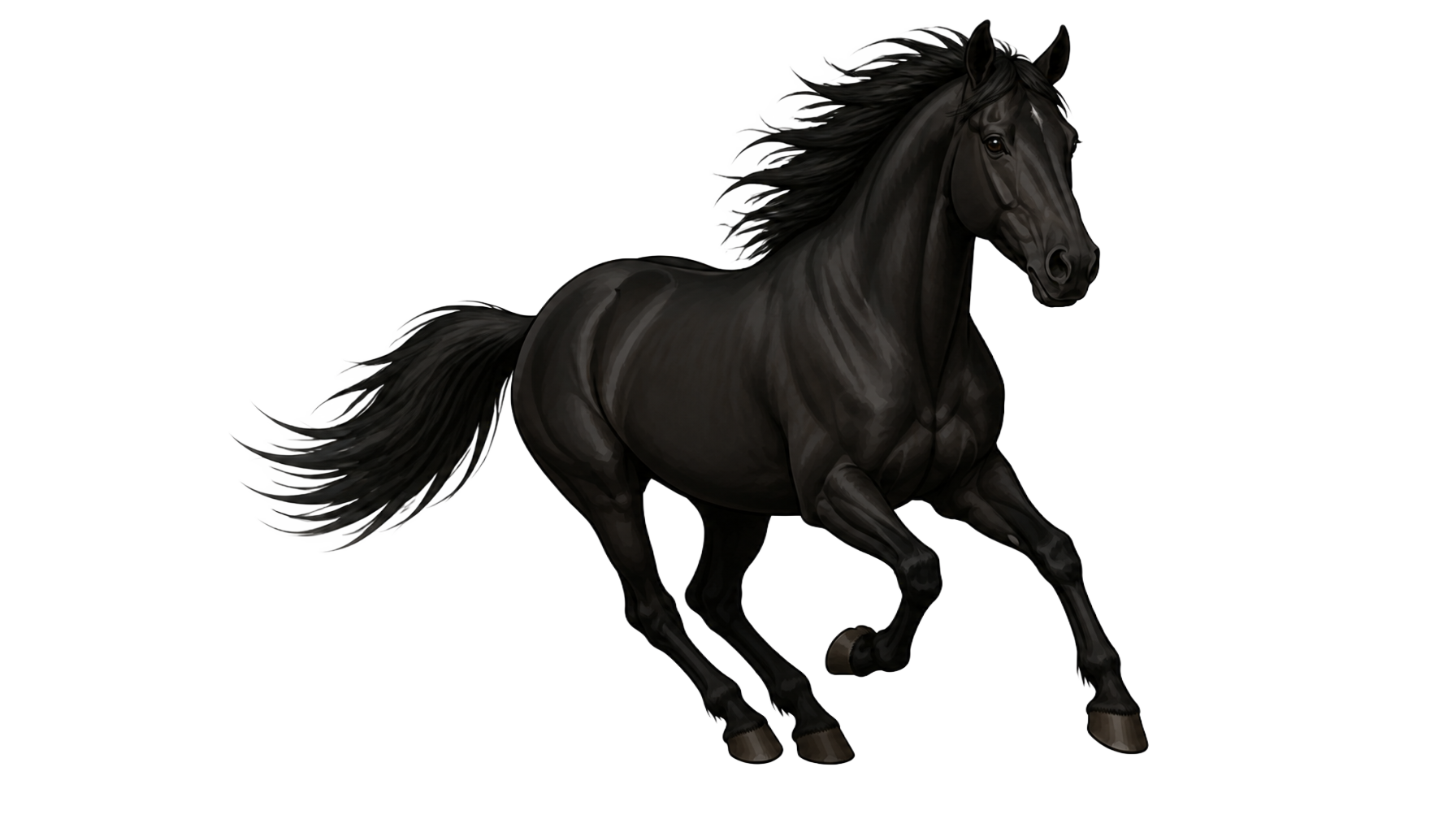 Black horse