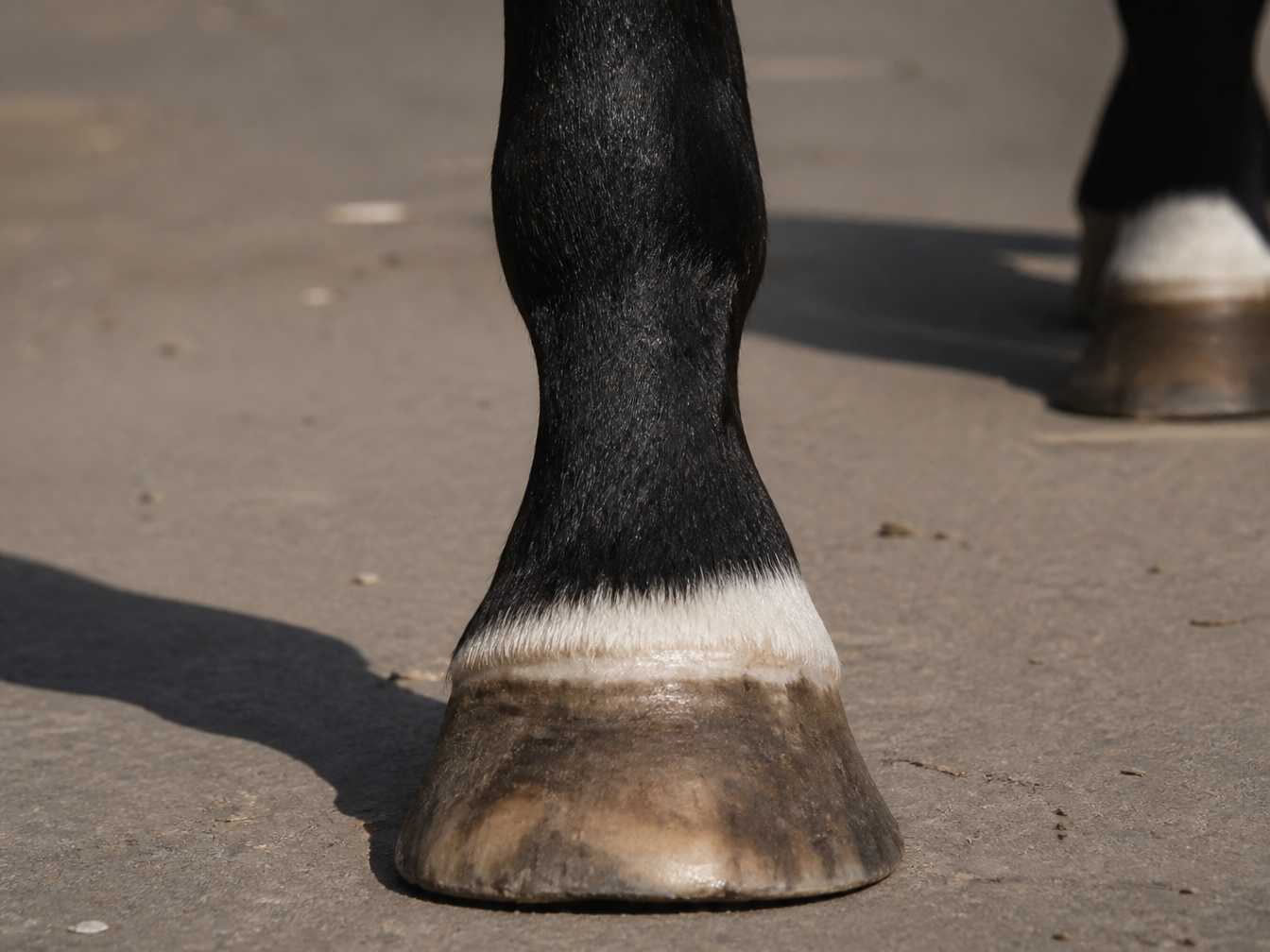 Real horse coronet marking