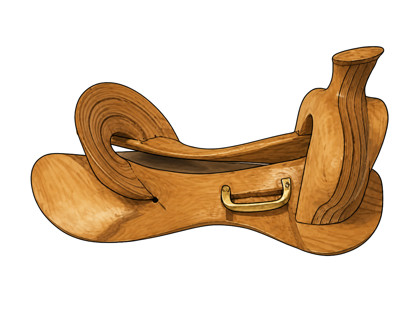 Western saddle tree example